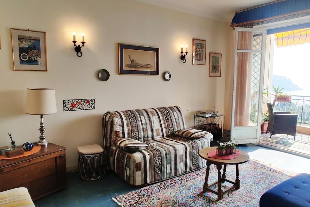 Vintage Flat On Villefranche Bay - Free Car Park 外观 照片