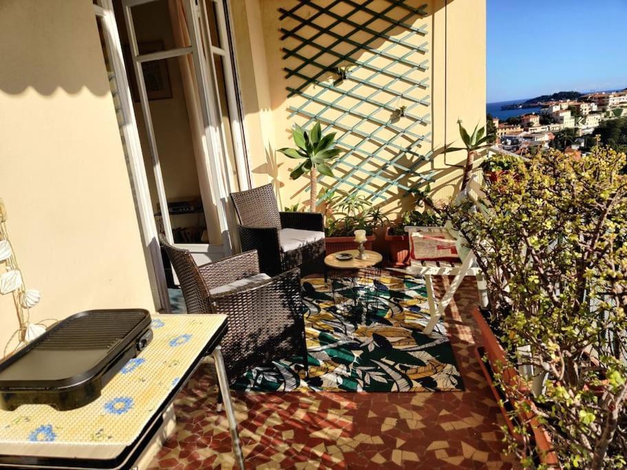 Vintage Flat On Villefranche Bay - Free Car Park 外观 照片