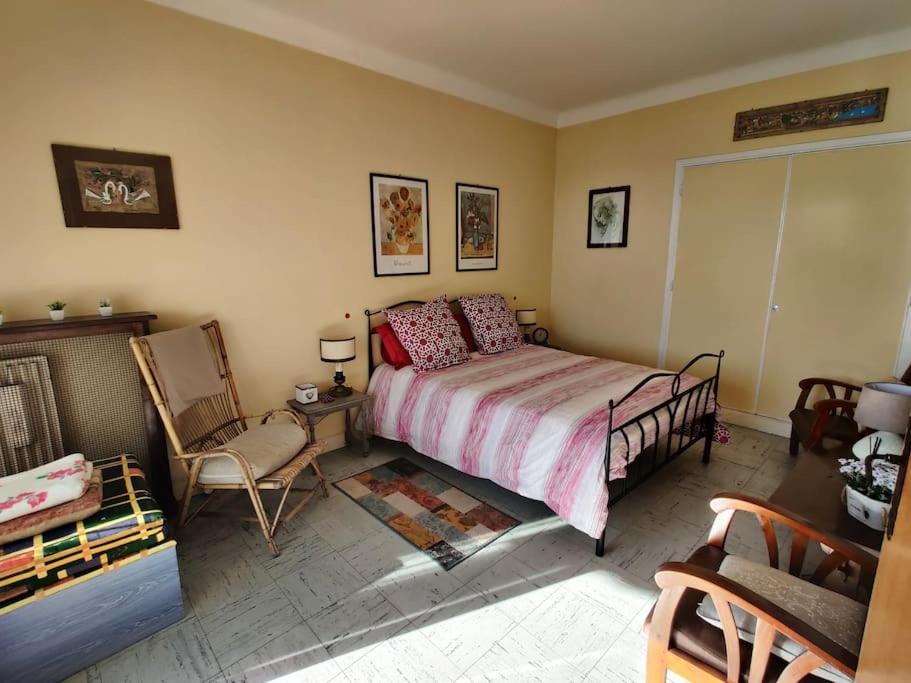 Vintage Flat On Villefranche Bay - Free Car Park 外观 照片