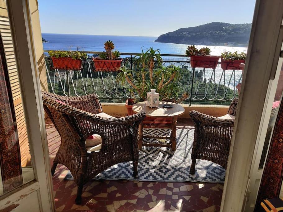 Vintage Flat On Villefranche Bay - Free Car Park 外观 照片