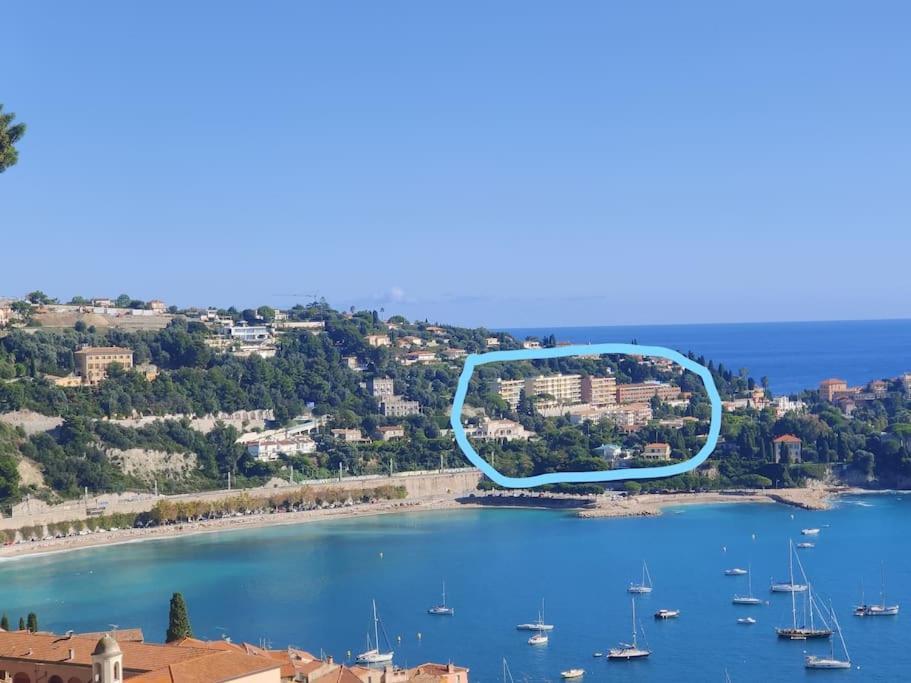 Vintage Flat On Villefranche Bay - Free Car Park 外观 照片