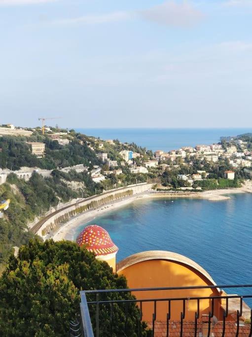 Vintage Flat On Villefranche Bay - Free Car Park 外观 照片